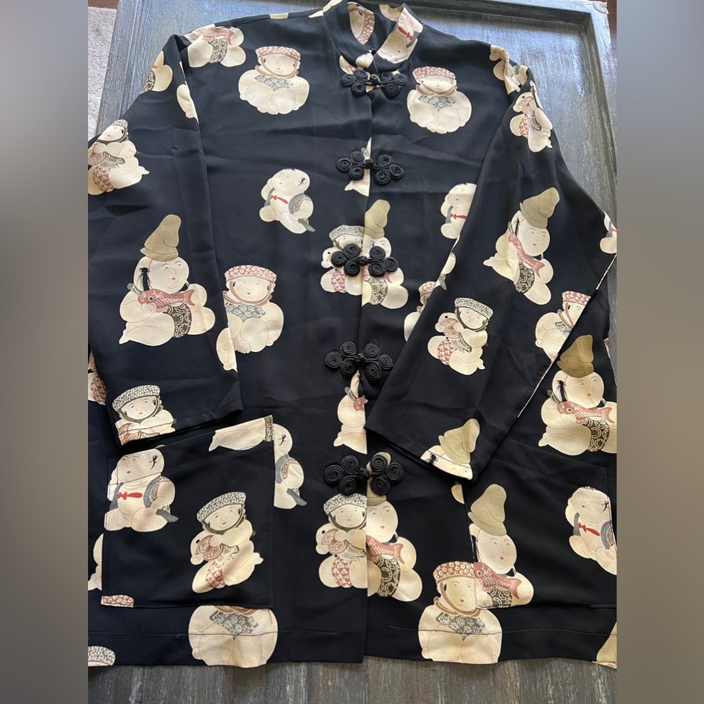 HARARI tunic , beautiful chiffon silk sz M